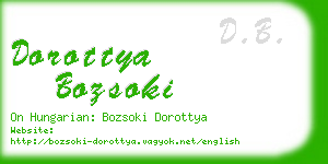 dorottya bozsoki business card
